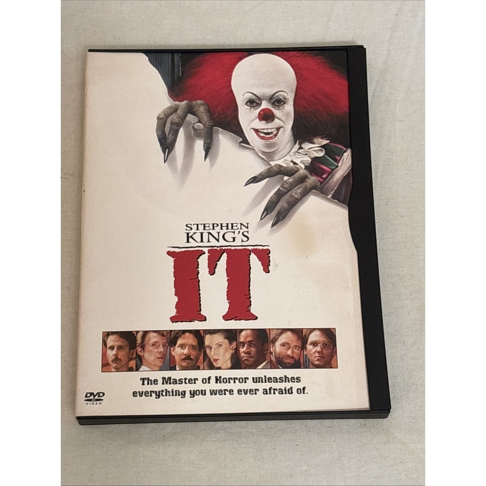 Stephen King's It DVD 1990 Horror TV Mini-Series Tim Curry Warner Home Video